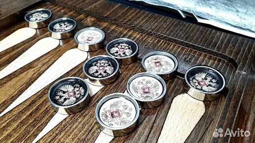 Стальные фишки «Герб России» купить с доставкой Стальные фишки «Герб России»