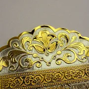 Подарочная икона Сергия Радонежского настольная. Златоуст — фотография 6
