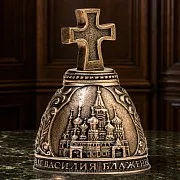На память: Бронзовый колокольчик «Москва. Крест» — фотография 1