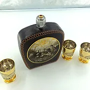 Набор фляжка кожа "На охоте". Златоуст — фотография 7