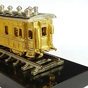 Сувенир «Вагон» с позолотой и никелированием — оригинальный подарок — фотография 2