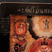 Икона деревянная "Всевидящее око Божие" — фотография 4