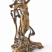 Бронзовая ваза-статуэтка «Пастушка» в подарок — фотография 3