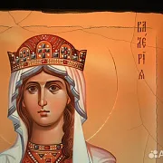 Деревянная икона "Святая Мученица Валерия" — фотография 4