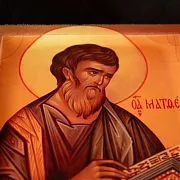 Икона деревянная "Святой Апостол Матвей" — фотография 5