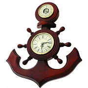Часы-барометр «М-06» в форме якоря — фотография 3