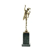 Бронзовая статуэтка «Бог Меркурий (Гермес)» с патиной — оригинальный подарок — фотография 4