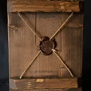 Икона деревянная "Богоматерь на престоле" — фотография 2