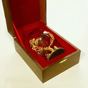 Бокал для коньяка  «Рыбак и осетр" — фотография 4